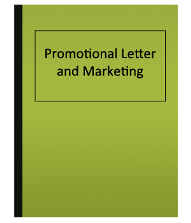 Promotion Letters and Marketing